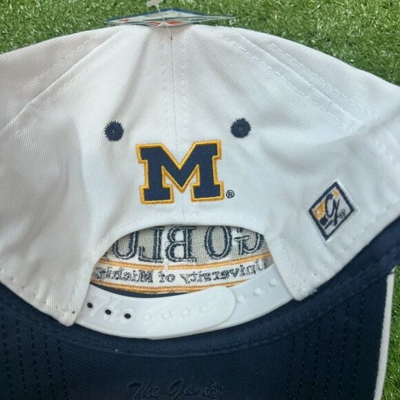 Michigan Wolverines Go Blue "The Game" Retro Script Embroidered Snapback Cap NWT - Picture 3 of 5